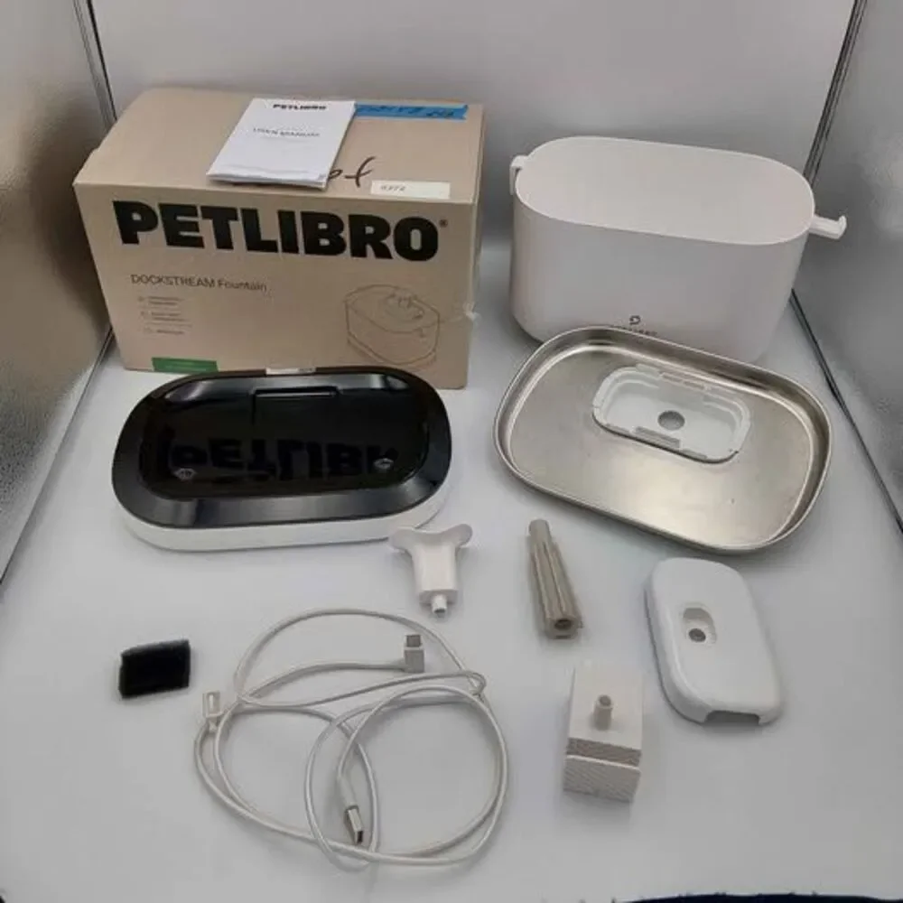 FREE SHIP. 2XSET Petlibro Dockstream Cordless fountains motion sensor